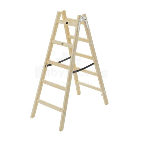 Dvipusės kopėčios H40 StandardLine / medinės / 2x5 pakopų