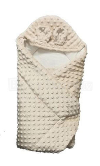 Kūdikių apklotas su gaubtu - 631 - MINKY - BEIGE