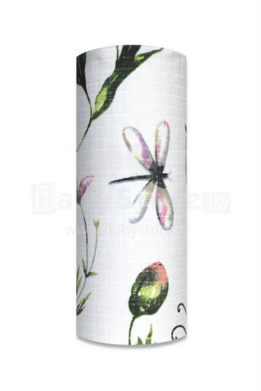 Pampers - 14312 - TETRA PRINT - EGA - VABALAI & Drugeliai - dydis 70x80 cm