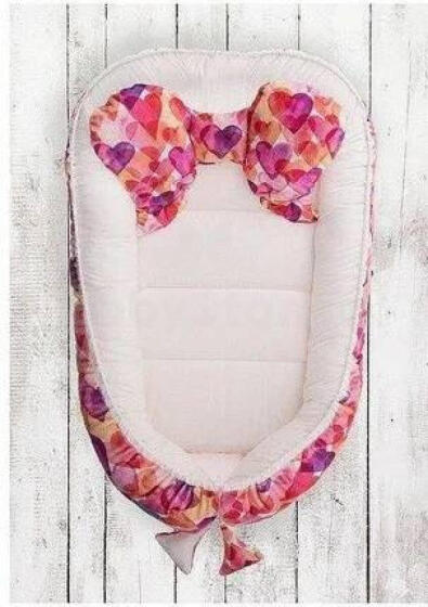 Cocoon - P-01-847 - velour - HEARTS - PINK