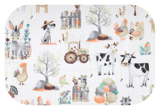 Sauskelnės - 30053 - TETRA PRINT - EGA -FARM - dydis 70x80 cm
