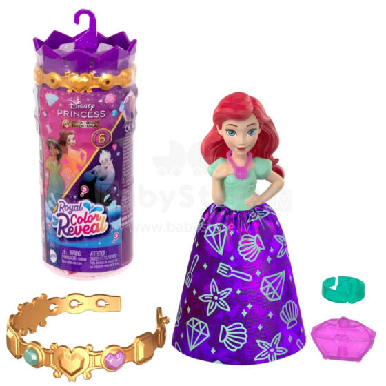 Lėlė -22728 - DISNEY - KARALIŠKAS SPALVŲ ATSKLEIDIMAS - PRINCĖS arba BLOGIS