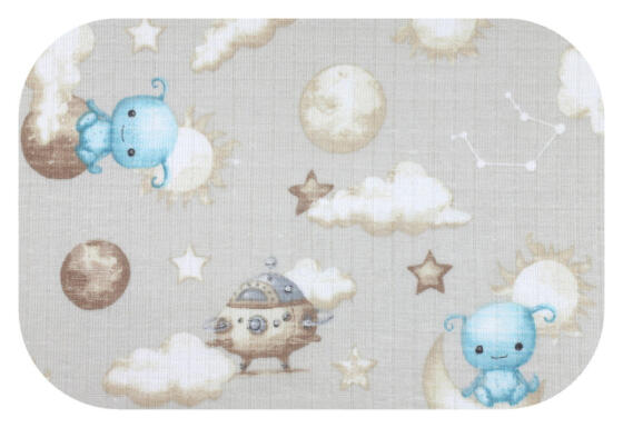 Sauskelnės - 30305 - TETRA PRINT - EGA - ALIEN - BEIGE - dydis 70x80 cm