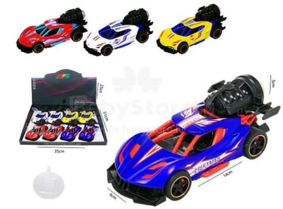 Automobilis - 52954 - su DŪMAIS - šviesa ir garsas - 13 cm