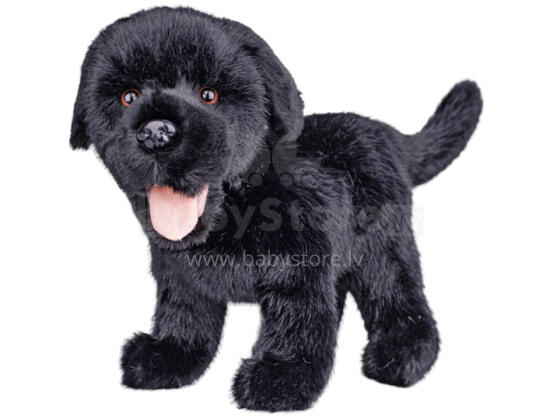 Pliušinis žaislas - 04552 - ŠUNS - LABRADORAS - JUODAS - dydis 23 cm