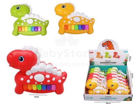 Kūdikių pianinas - 50660 - DINO - 14 cm