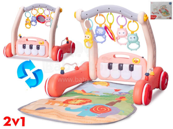 Žaidimų kilimėlis su KŪDIKIŲ VAŽIUOKLE - 86367 - ROŽINIS