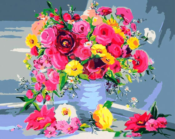 Paveikslas pagal numerius - 45919 - PUOKŠTĖ - dydis 40x50 cm