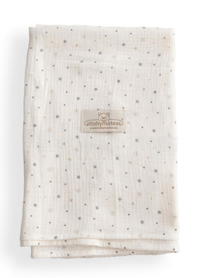 Antklodė / Kūdikio apklotas - TB0470 /01 - MUSLIN - dydis 80x120 - ŽVAIGŽDĖS