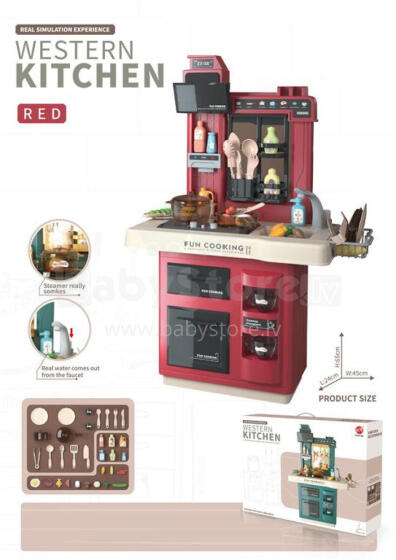 KITCHEN SET - KUCHNIA - RAUDONA