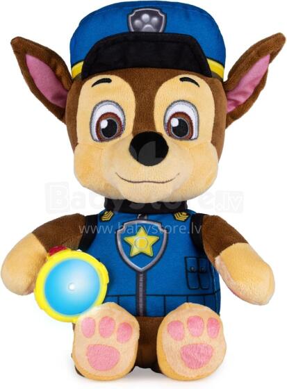 Paw Patrol Snuggle Up Pup  Chase Art.285881  Muzikinis pliušinis žaislas „Paw Patrol“ – prisiglausk šuniuką
