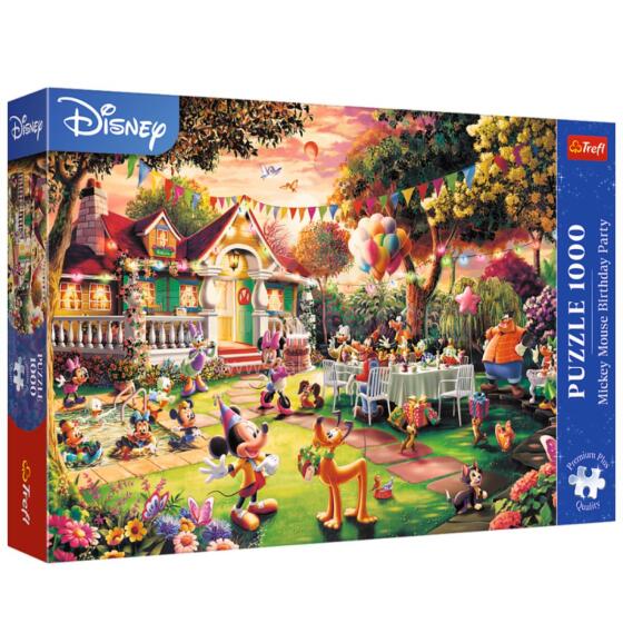 Puzzle - 1000 – Mikė Pūkuotukas gimtadienio šventė – Trefl 10915