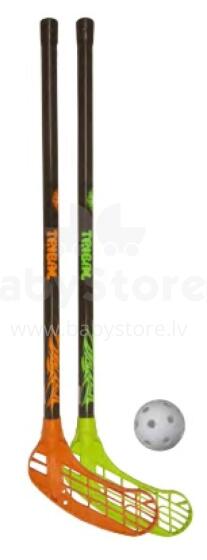 Lauko riedulio lazdelės rinkinys TRIBAL: 2 lazdelės (62 cm) + kamuolys