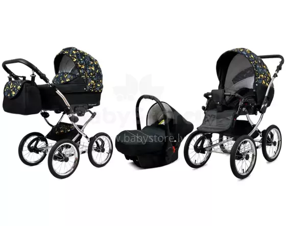Babylux Margaret Exclusive Art.286177 Gold Deer vežimėlis 3 viename