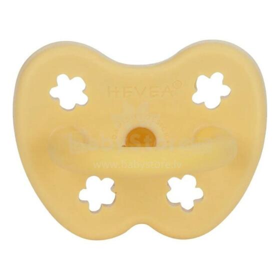 Hevea Natural Rubber Pacifier  Art.216121 Pale Butter Anatominis / ortopedinis latekso jaukas 3-36 mėn