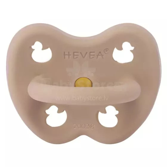 Hevea Natural Rubber Pacifier  Art.210831 Tan Beige Anatominis / ortopedinis latekso jaukas 3-36 mėn