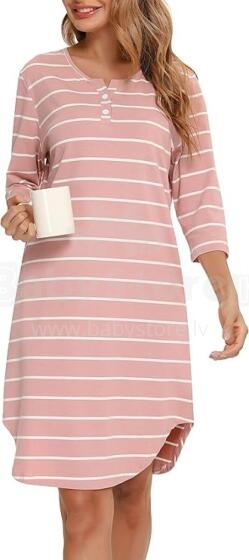 Italian Fashion Night Dress Art.286680 Pink Maternity/Nursing Nightgown