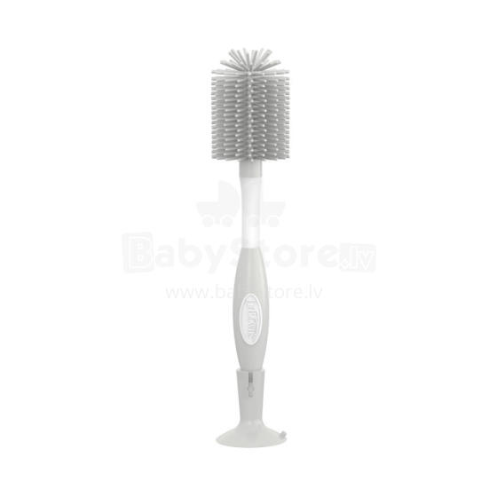 Dr. Brown's AC141 Bottle Cleaning Brush with Soft Silicone Bristles Gray