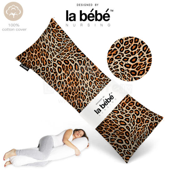 „La Bebe ™“ lengvoji motinystės pagalvė Art. 5-170 Wild Life. Daugiafunkcinė miego pagalvė 135 x 50 cm