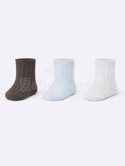 NOVITI SB176-B-01 Baby Socks for Boys Striped Mix 6-12m