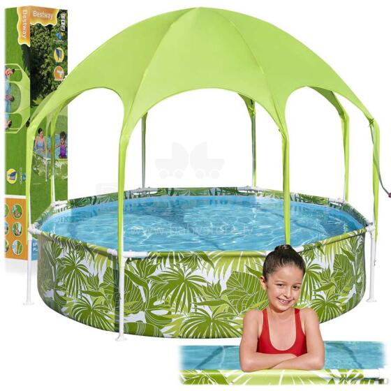 Vaikų rėminis baseinas su stogu 244x51 cm Bestway 56432
