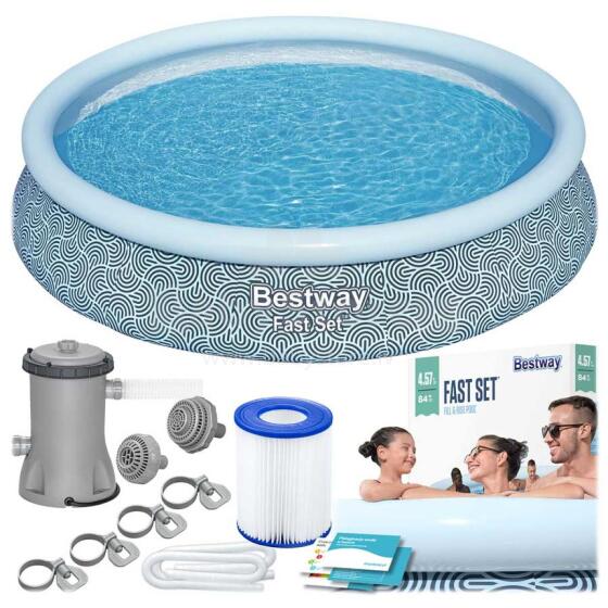 Bestway 57313NN 457 x 84 cm 9-in-1 viršžeminis baseinas