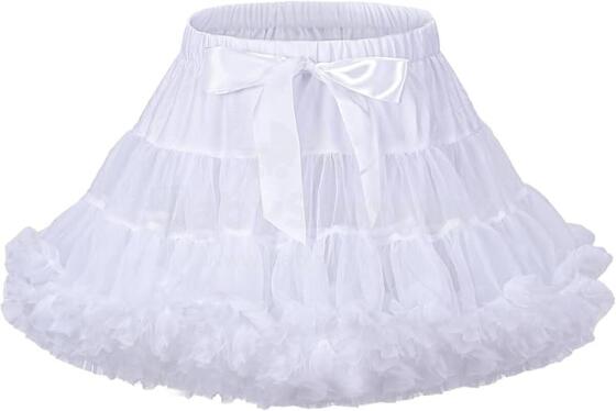 Bebe Basic Tu-Tu Luxury Skirt White Art.288185 Itin stambus sijonas princesėms