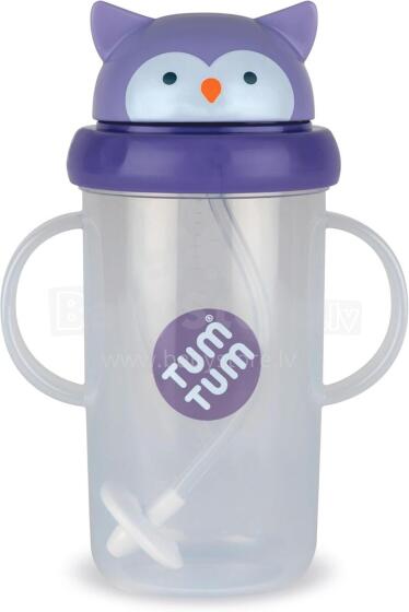 Tum Tum Baby Cup Art.288479 Owl Baby sippy cup with straw for ages 6+ months, 300 ml
