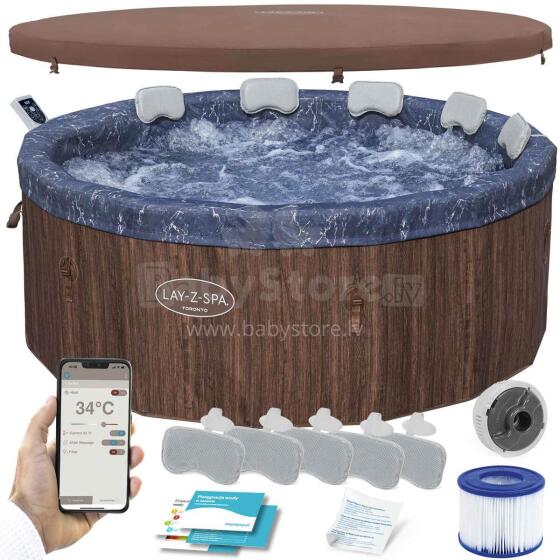 Infrakcinis SPA Lay-Z Toronto 7 asmenų hidromasažas WiFi Bestway 6001W