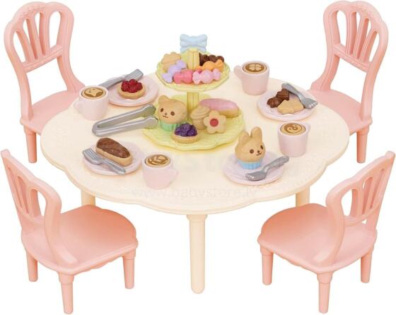 Sylvanian Coffee and Cake Set Art.5742 Kavos ir pyrago rinkinys – lėlių namelio baldai