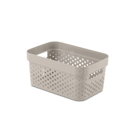 &bdquo;Box Infinity Recycled&ldquo; 4,5 l talpos indas, 27 x 19 x 12 cm, smėlio spalvos