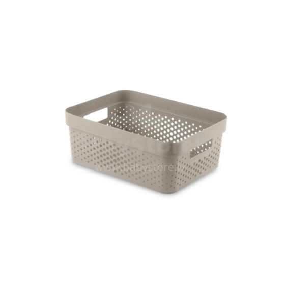 Dėžė &bdquo;Infinity Recycled&ldquo; 11 l, 36 x 27 x 14 cm, smėlio spalvos