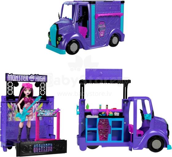 Monster High Drakulaura Fangtastic Food Truck – 2 viename scena ir virtuvė
