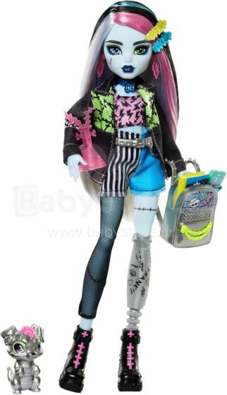 Monster High Franki Stein lėlė – džinsinis stilius su Watzie ir aksesuarais