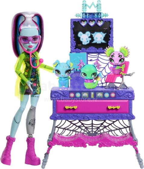 Monster High Make-A-Monster Pet Lab – Franki Stein rinkinys su 30+ aksesuarų