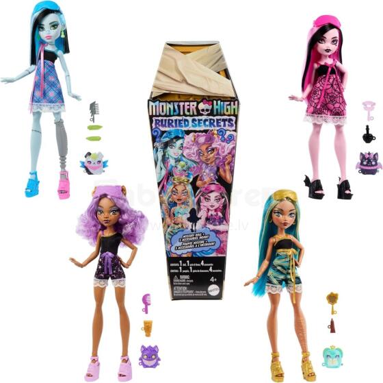 Monster High Buried Secrets – Cozy Creepover staigmenų lėlė (5 staigmenos)