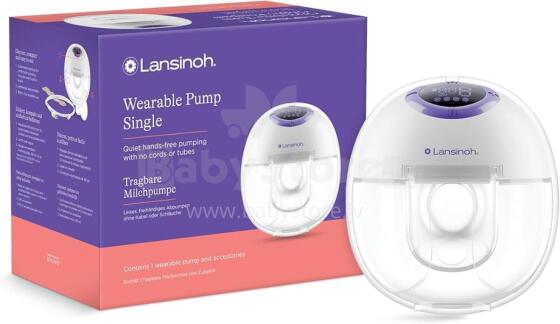 Lansinoh Single Wearable Pump Art.54072 Elektrinis motinos pieno laktatorius