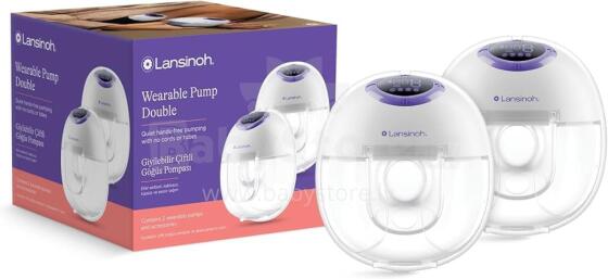 Lansinoh Double Wearable Pump Art.53752 Elektrinis motinos pieno laktatorius