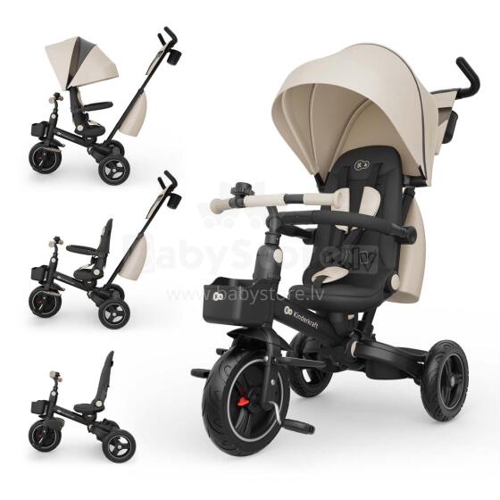 KINDERCRAFT triratukas SPINSTEP 2 Plus, smėlinis, KRSPST02BEGPL00