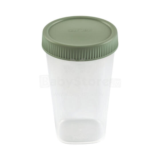 Maisto indelis, apvalus, 0,4 l, žalias