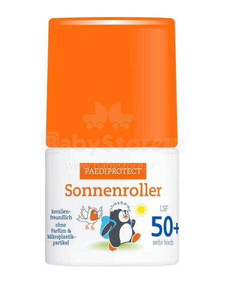 Paediprotect Sun Roller SPF 50+ Art.290777 Rutulinis dezodorantas su apsauga nuo saulės SPF 50+ kūdikiams ir kūdikiams, 50 ml