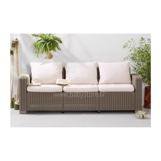 Trivietė sodo sofa California 3 Seater Sofa, smėlio spalvos