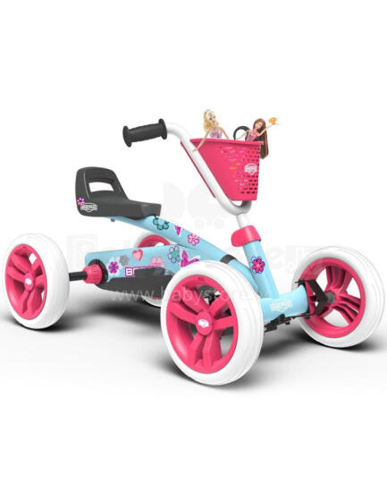 BERG Pedalinis Go-Kartas Buzzy Bloom Tylios Padangos 2-5 Metai Iki 30 kg