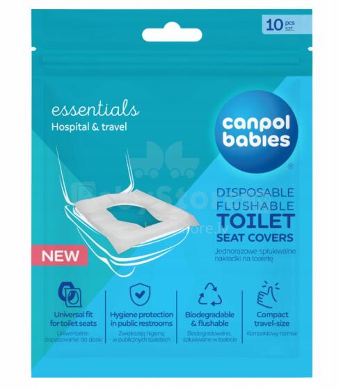 Сanpol Babies Art.78/026 vienkartiniai klozeto sėdynės užvalkalai, 10 vnt.,