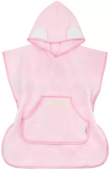 Bocioland Bath Poncho Art.BL181 Pink rankšluostis -Poncho