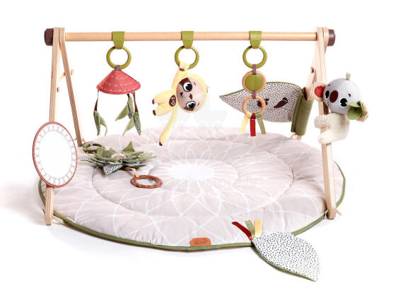 TINY LOVE TL120680 Gimnastikos kilimėlis kūdikiams su BOHO stovu pilkas pakuotėje