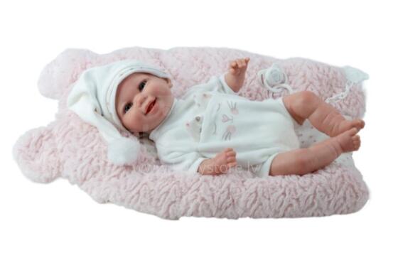 Arias Reborn kūdikio lėlė su miego pagalvėle, 35 cm