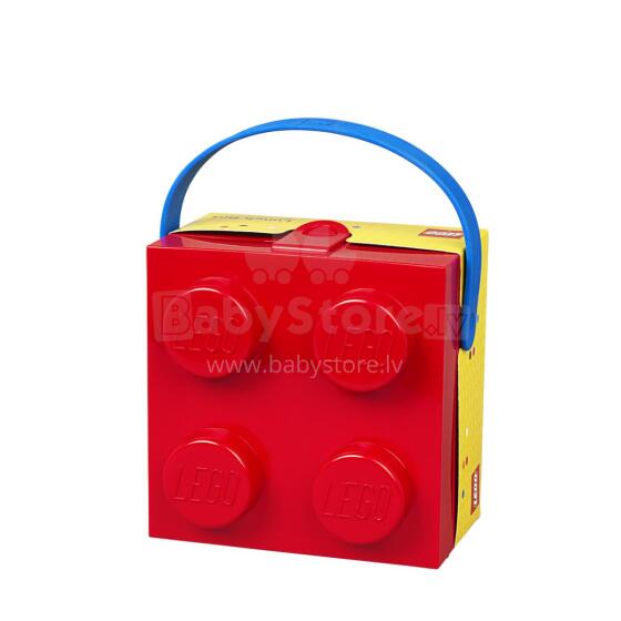 LEGO dėžė su rankena raudona