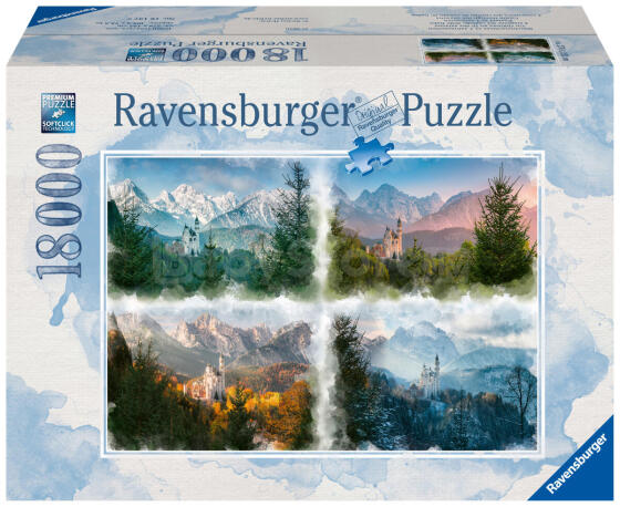 Ravensburger dėlionė 18000 vnt. Pilis per sezonus