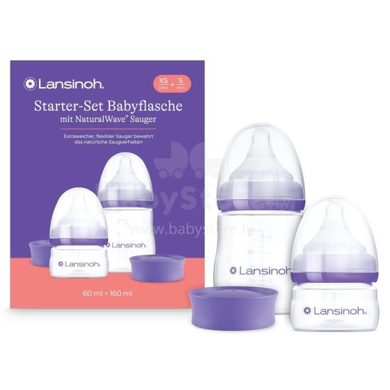 Lansinoh Bottle Set with NaturalWave® Teat GB Art.292458 Natural Wave buteliukas 160ml